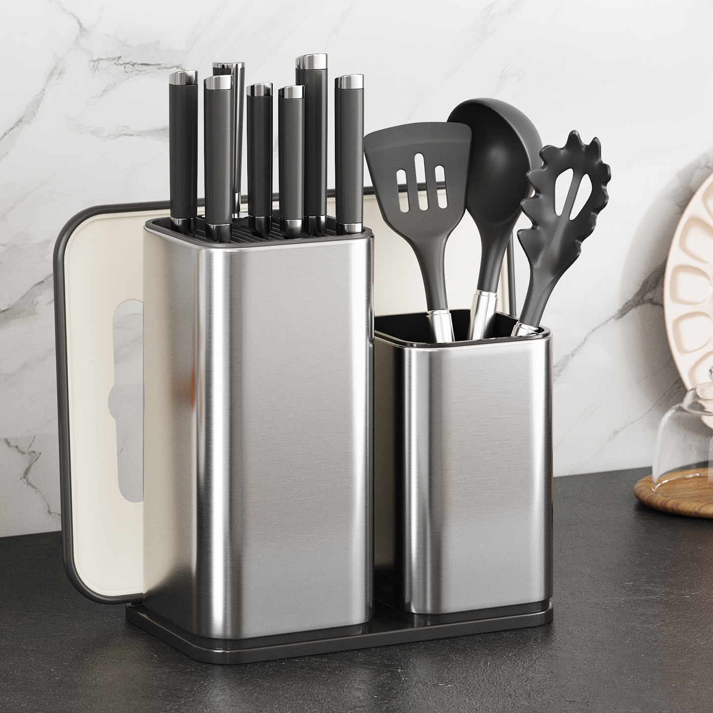 【不沾指纹】不锈钢刀架