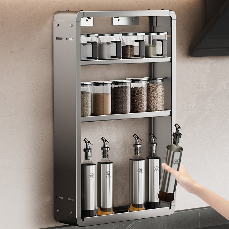 家用墙挂调料品油盐酱醋收纳调味