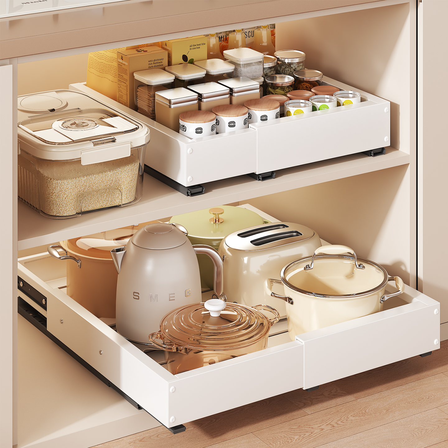 热销新品【四面伸缩拉篮】