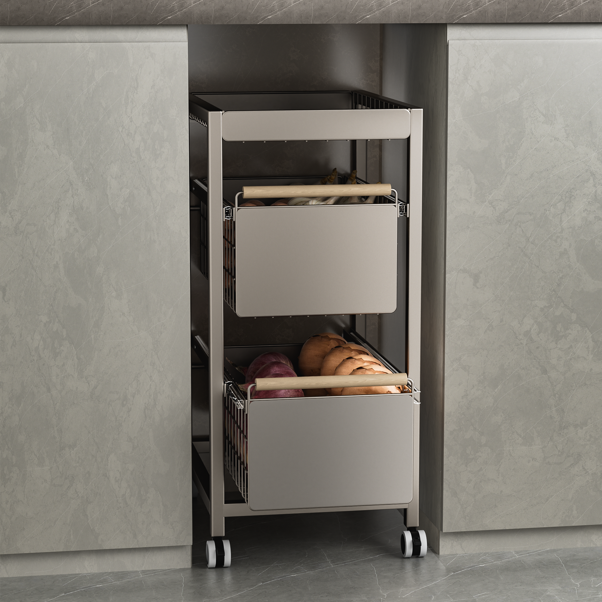 厨房置物架落地多层收纳架小推车多功能可移动果蔬菜篮子置物架,厨房/烹饪用具,厨房置物架/置物柜/角架,淘宝优惠券,粉丝福利购,淘宝优惠卷