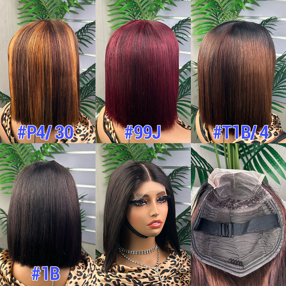 欧美真人发HumanHairWig短直
