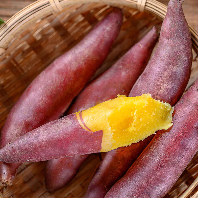 新鲜红薯临安天目山小香薯心香甘薯正宗农家自种小番薯地瓜板栗薯