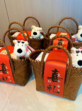 伴手礼女伴娘结婚糖果礼盒编织包手提袋实用小礼品订婚礼物盒子