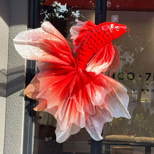 6G过年 饰喜庆氛围拍照打卡道具 新年锦鲤2026春节过年店铺橱窗装