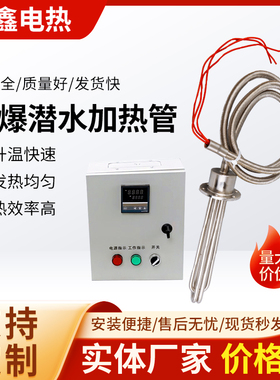 防爆潜水发热管工业水箱大功率水槽油罐池潜水加热投入养殖发热棒