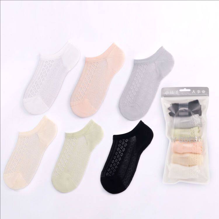 MG竹纤维网眼薄款女士袜子女袜