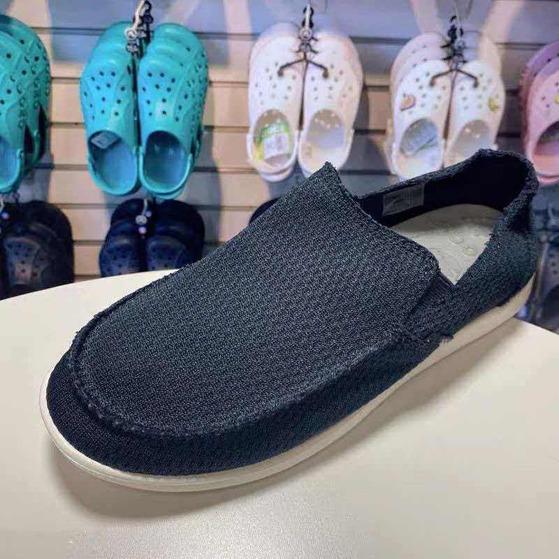 春夏crcos男款帆布鞋圣克鲁兹网布透气户外一脚蹬轻便低帮休闲鞋