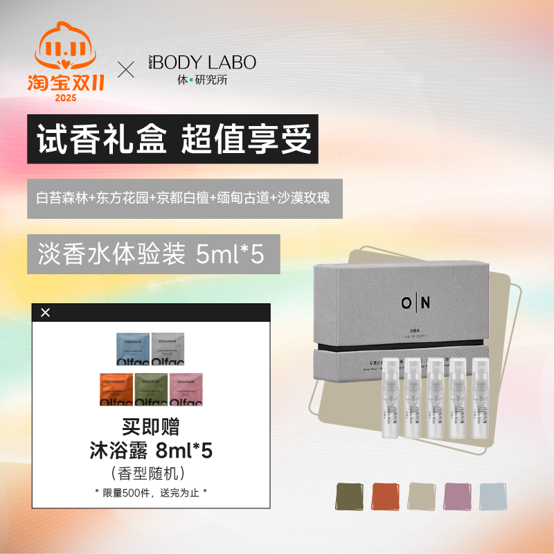体研究所ON淡香水套装5mlX5