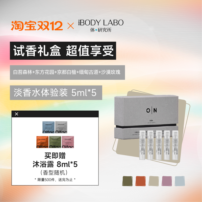 体研究所ON淡香水套装5mlX5