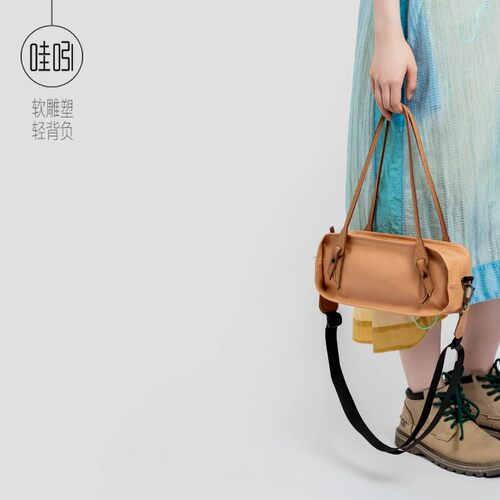 哇吲原创设计超轻女单肩手提包