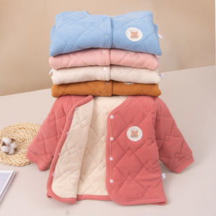 儿童棉衣内胆冬季 男女童内穿无骨校服神器中大童加厚保暖防寒棉袄