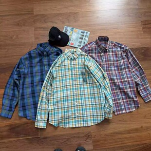 25ss 紫标 格子衬衫 日系宽松透气机能长袖 2516 衬衣 UNCROSS