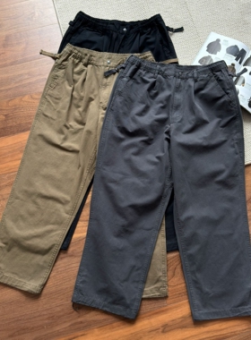 Kaqi Dashu 微锥裤~ 25SS 复古工装裤宽松长裤-WK389