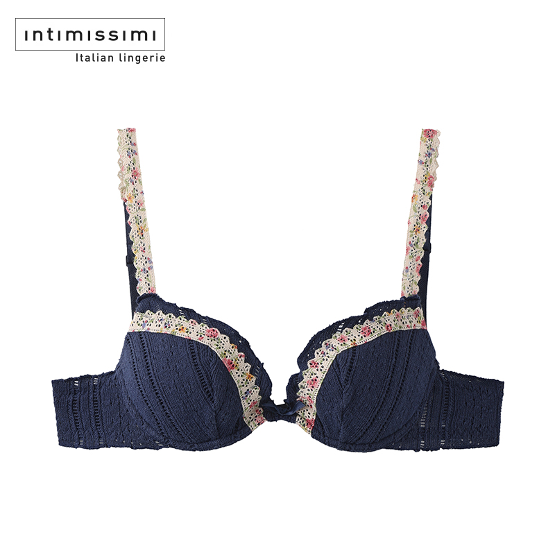 Intimissimi意舒漫性感花边文胸女士胸罩内衣薄款有钢圈奶罩正品