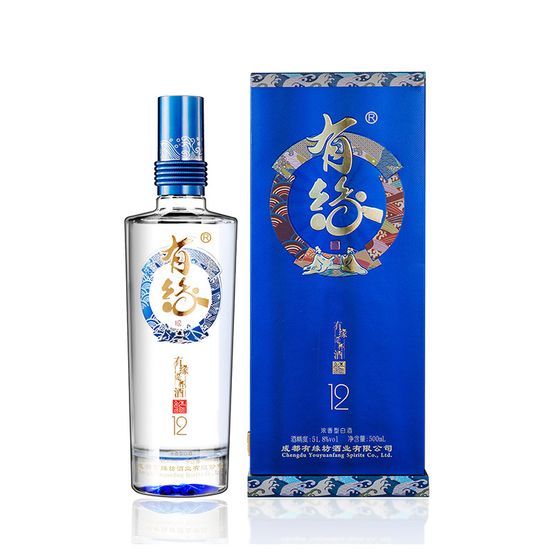 【四川昆仑好客】 有缘酒 12年陈浆 51.8度 500ml