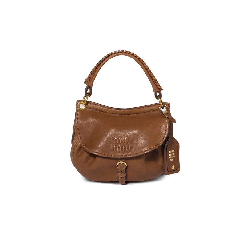 MiuMiu/缪缪羊皮革中号单肩包