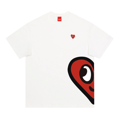 查尔斯桃心无性别短袖T恤