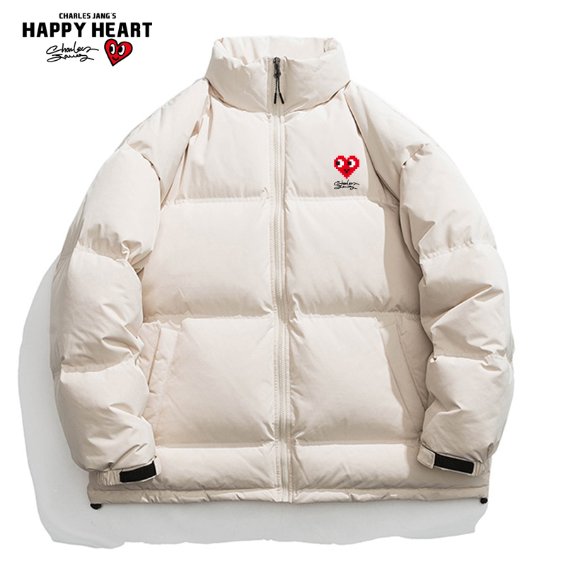 查尔斯桃心羽绒服保暖防寒