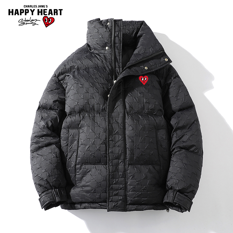 查尔斯桃心爱心保暖羽绒服