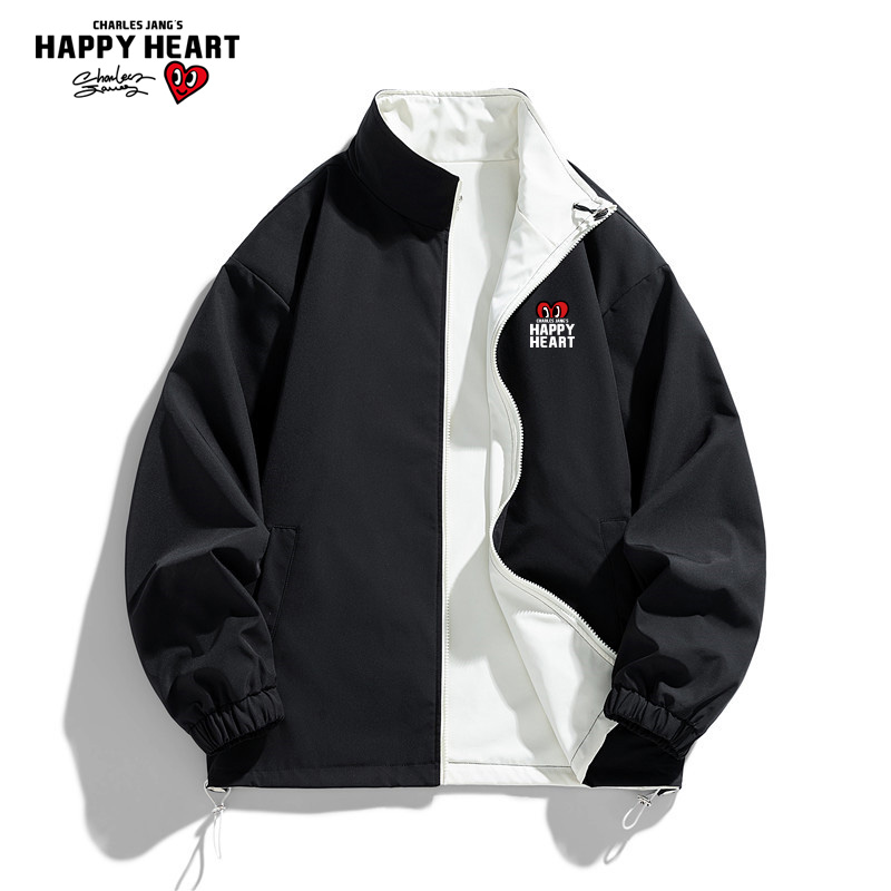 查尔斯桃心无性别双面穿夹克