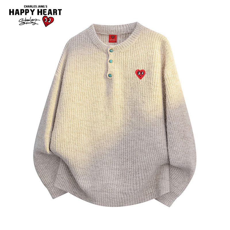 查尔斯桃心亨利领松绿石纽扣毛衣男秋冬季慵懒休闲针织衫套头上衣,男装,针织衫/毛衣,淘宝优惠券,粉丝福利购,淘宝优惠卷