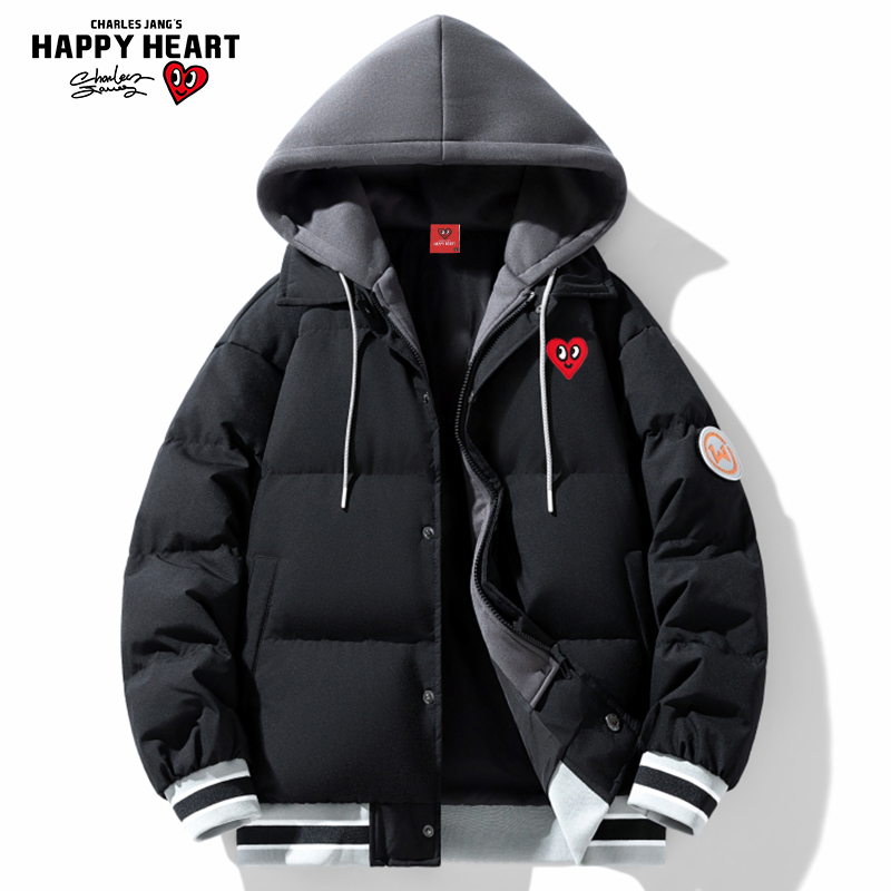 查尔斯桃心爱心羽绒服