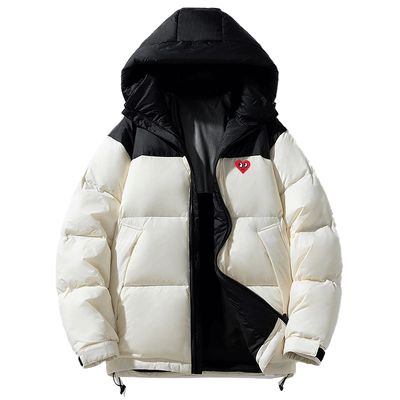 查尔斯桃心防风御寒羽绒服