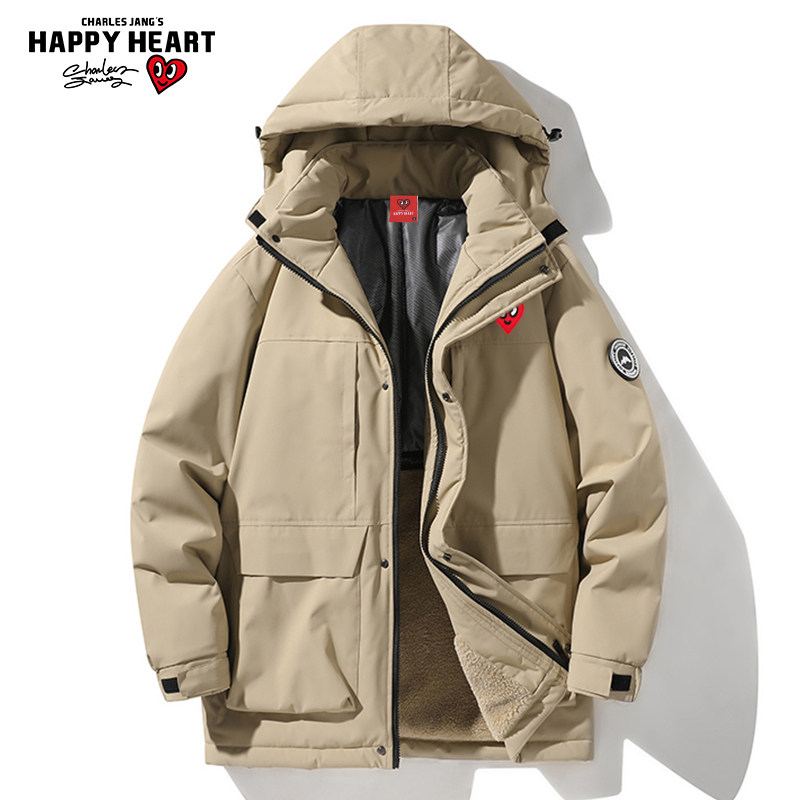 查尔斯桃心爱心保暖棉衣