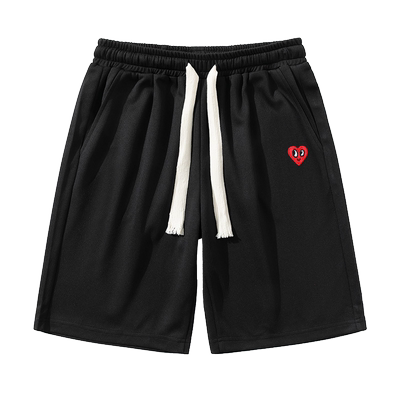 查尔斯桃心爱心休闲短裤