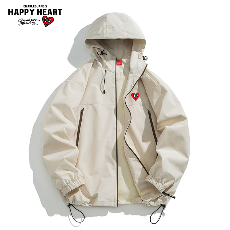 查尔斯桃心爱心休闲夹克
