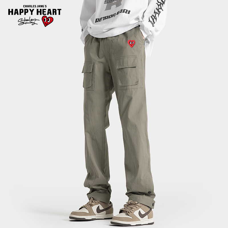 查尔斯桃心爱心休闲裤