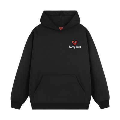 查尔斯桃心无性别连帽套头卫衣