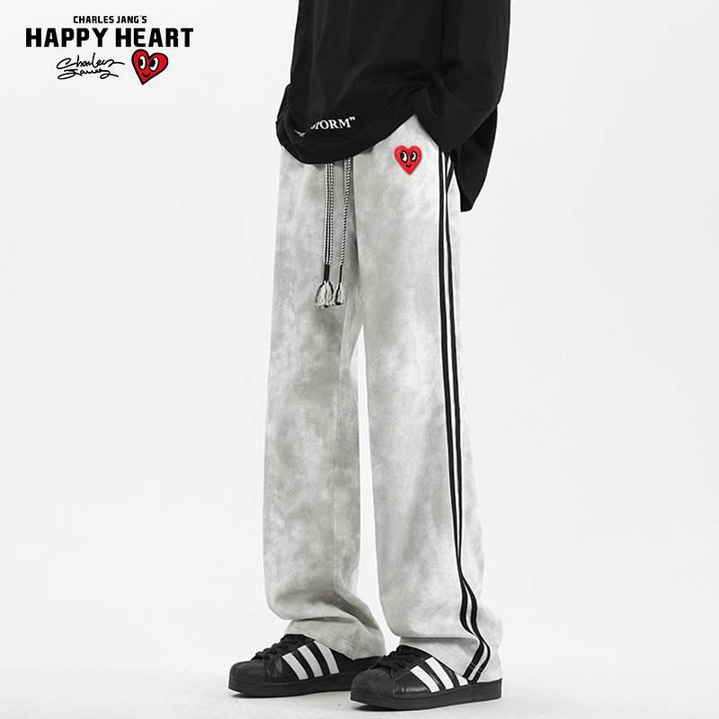 查尔斯桃心爱心休闲裤