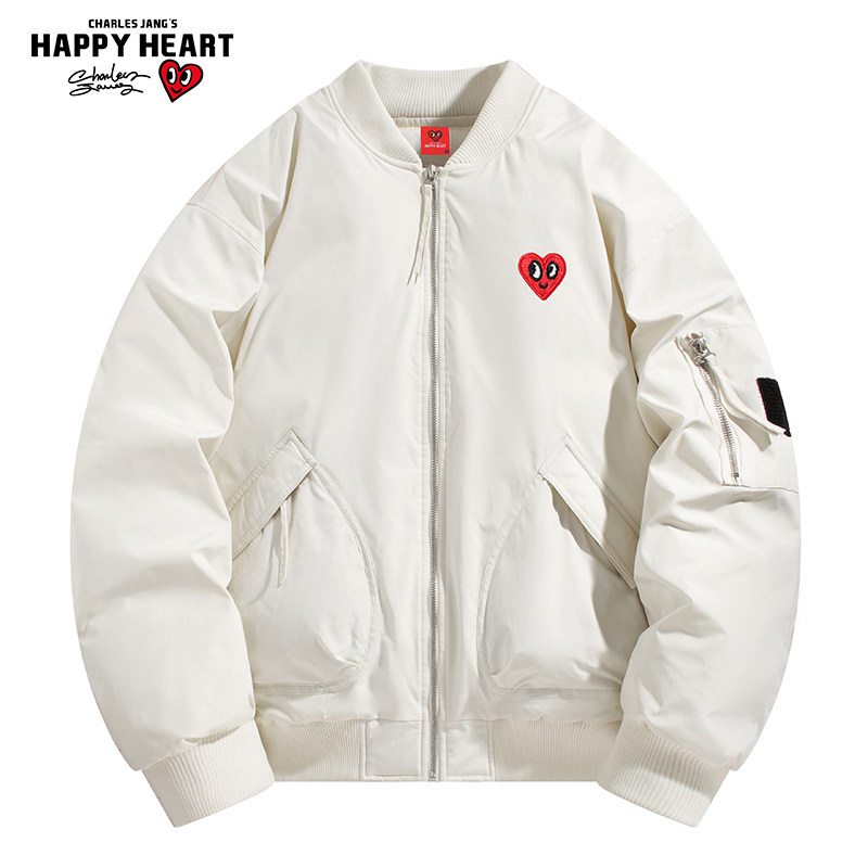 查尔斯桃心 美式飞行员加厚保暖棒球棉服外套冬季男女潮流上衣,男装,棉衣,淘宝优惠券,粉丝福利购,淘宝优惠卷