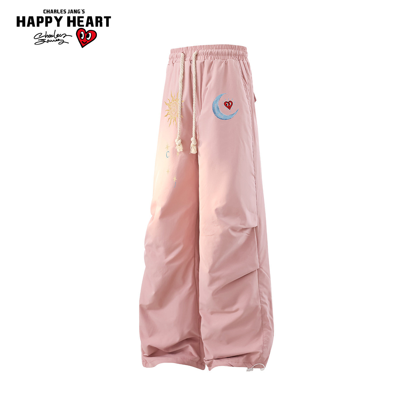 查尔斯桃心休闲裤男女款冬季保暖加绒新款宽松羽绒百搭运动弯刀裤,男装,羽绒裤,淘宝优惠券,粉丝福利购,淘宝优惠卷