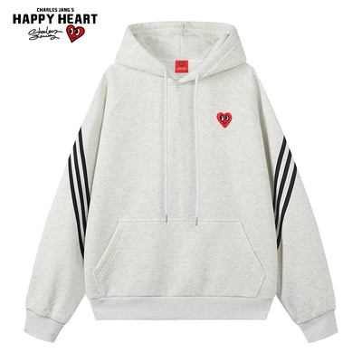 查尔斯桃心爱心连帽卫衣