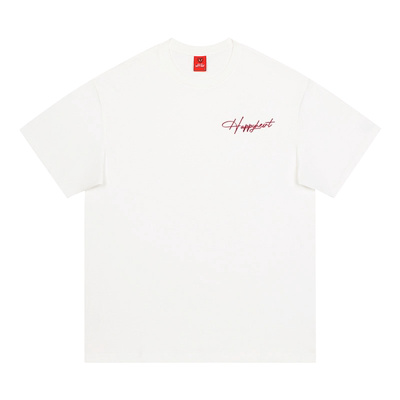 查尔斯桃心无性别刺绣短袖T恤