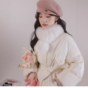 2025新款韩系黑色短款90白鸭绒羽绒服女冬季新款收腰外套百搭