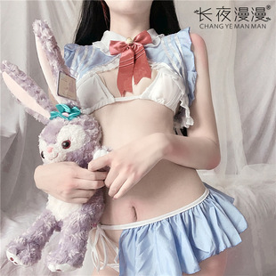 內衣女性感可愛萌兔jk制服誘惑套裝 空姐制服 學院風純欲護士jk套裝