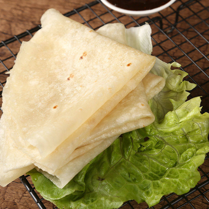 农家特产手工烙馍圆单饼筋饼鸡肉卷卤肉卷薄软烙饼皮春饼冷冻早餐