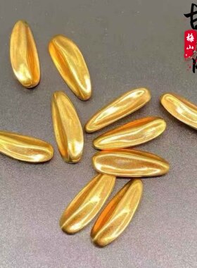 古玩铜器收藏仿古纯铜鎏金摆件