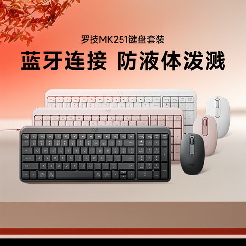 罗技MK251无线蓝牙键盘套装