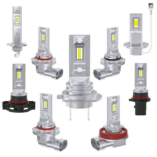外贸新品汽车led大灯1:1直插迷你H1 H7 H3 H11 P13W9005 90 06灯