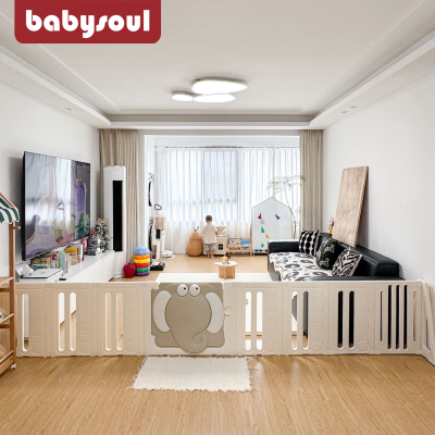 babysoul宝宝游戏客厅围栏婴儿一面防护栏儿童地上单面室内爬爬垫