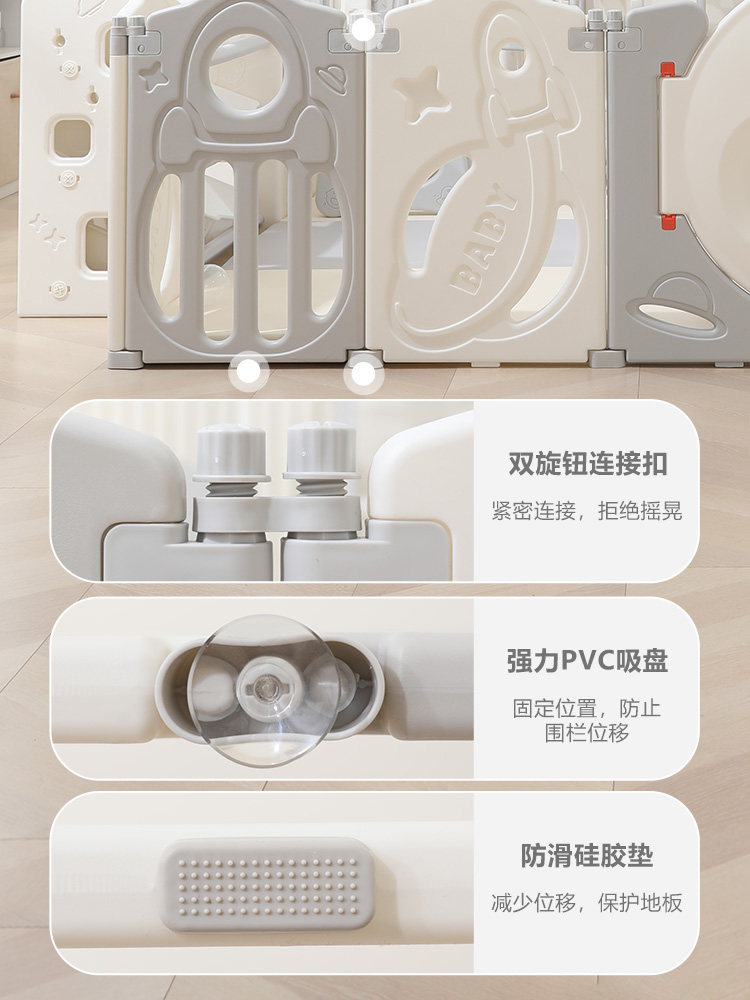 babysoul Indoor Baby Playpen: Safe Crawling Mat & Infant Barrier - Product image 5