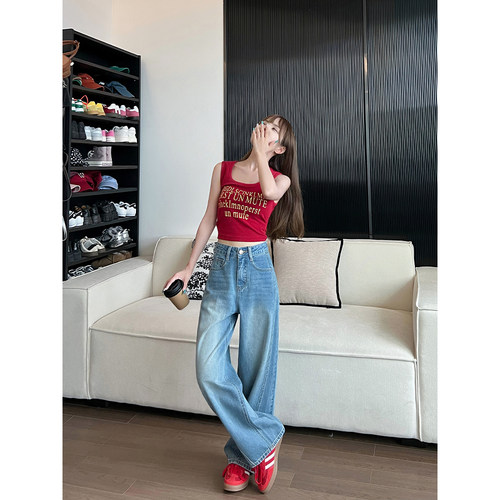 小个子定制怀旧色弯刀裤女