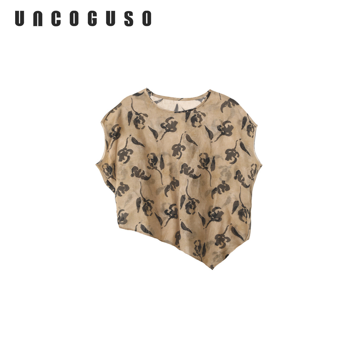 UNCOGOSU 暮茶｜2026故山春夏不规则休闲诧寂宽松型圆领短袖T恤