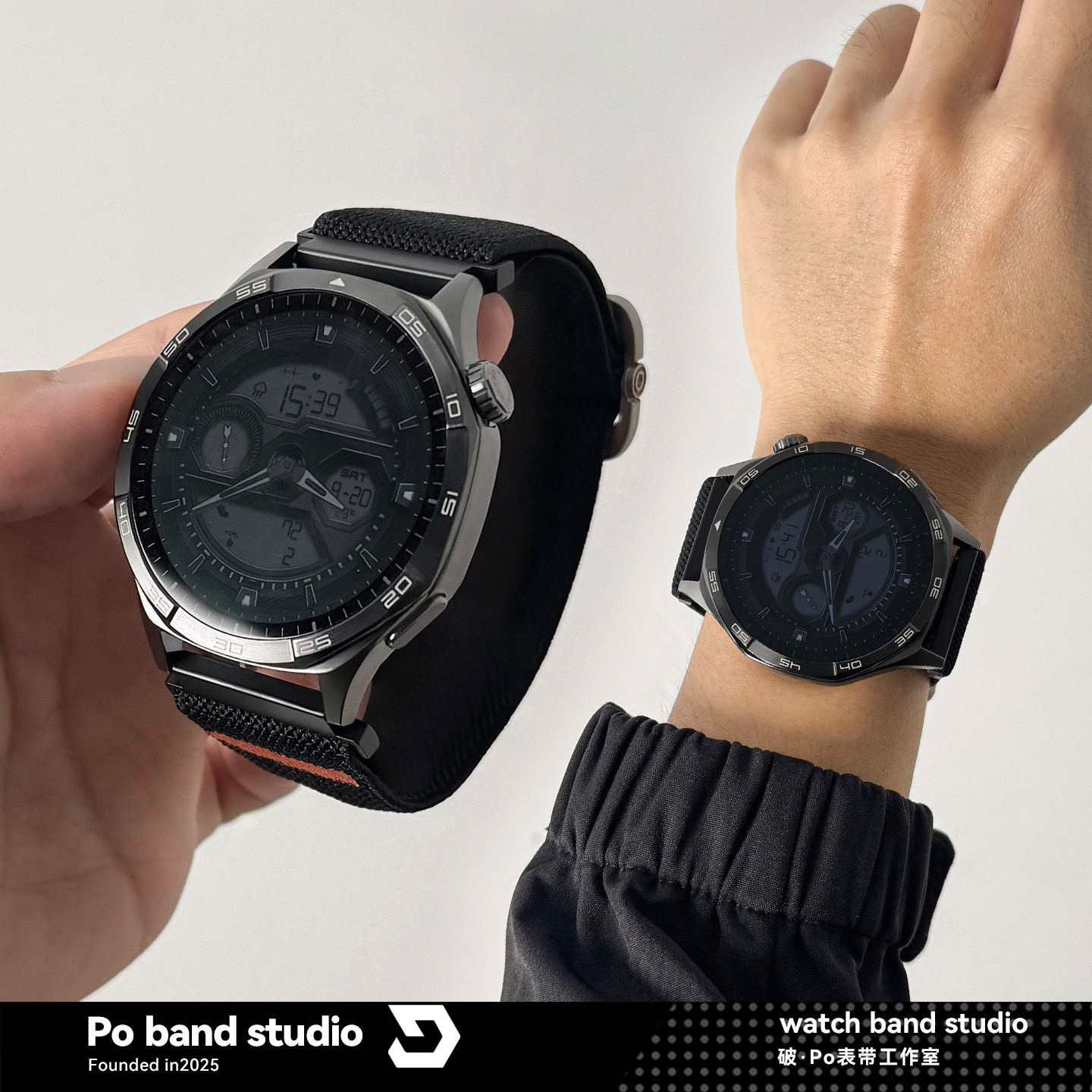 适用于GT6华为GT5表带弹力机械尼龙GT4扣watch3小米oppo/fit4荣耀