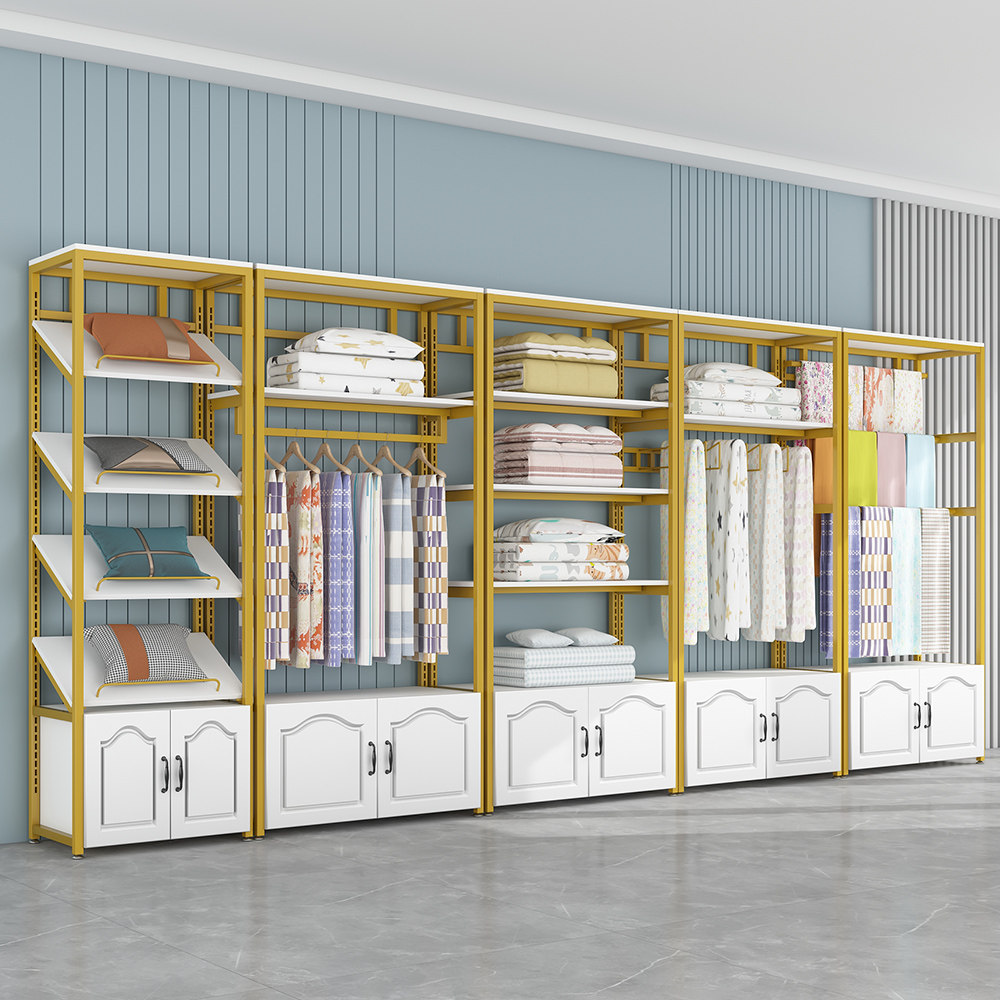 家纺展示架夏凉被毛毯展架家纺店货架展示架布料窗帘展示架落地式