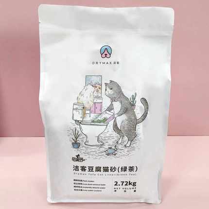 洁客豆腐猫砂6L包邮奶香绿茶无尘结团除臭可冲厕所猫咪豆腐砂猫沙